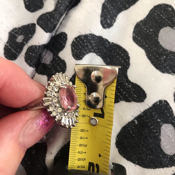 Sterling & Pink Sapphire Fashion Ring - Picture 7 of 9